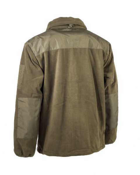 Fleece Jacke Alpin neu mit Membrane Oliv / Schwarz