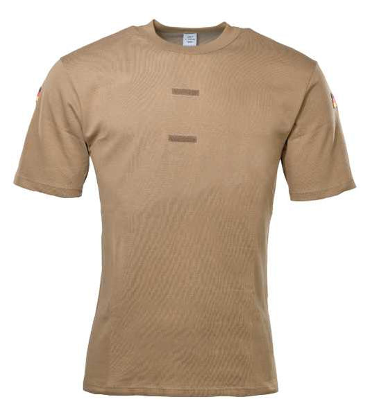 Unterhemd Original Bundeswehr Tropen braun kurzarm mit KS neu