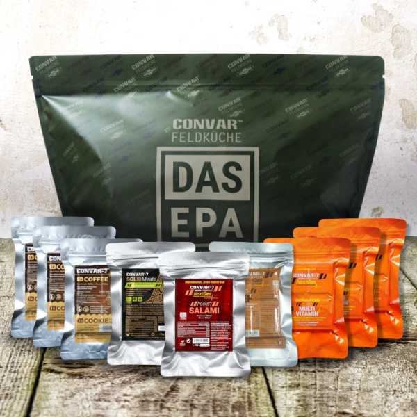 CONVAR™ Feldküche 72 Stunden Notverpflegungs Fluchtpaket EPA