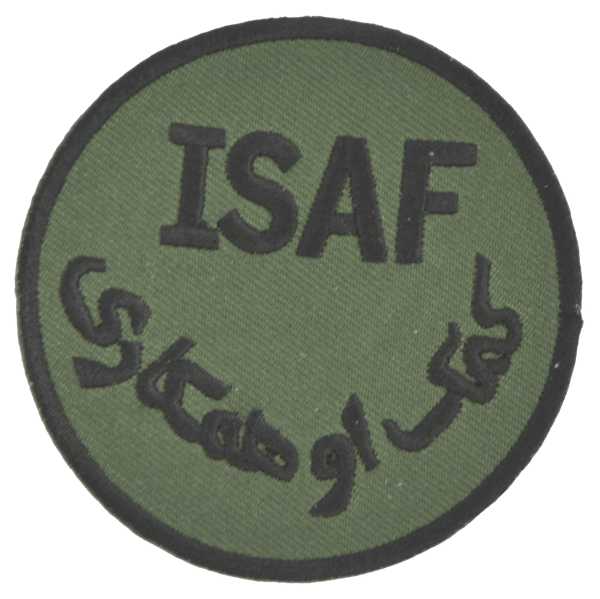 Stoffabzeichen SFOR KFOR ISAF schwarz/oliv flecktarn weiß grün