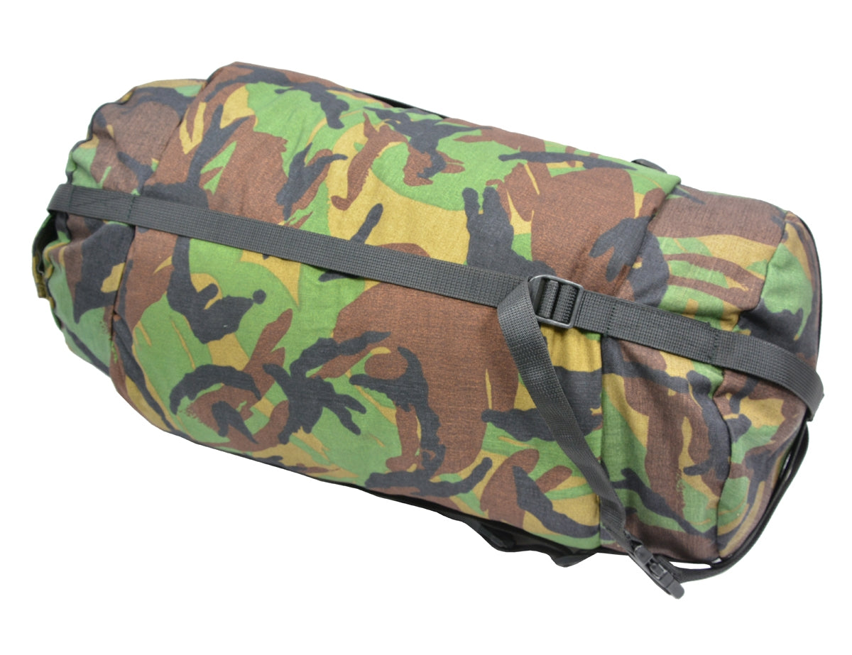 Schlafsack Original Holländische Armee Mumienform oliv mit RV