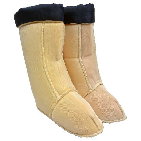 Stiefeleinsatz Wollfutter Dänische Armee beige neuwertig Wolle
