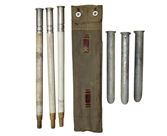 Schweizer Zeltbesteck grau aus Beständen der Wehrmacht