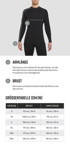 Original Thermowave Merino 3IN1 Langärmeliges Thermoshirt